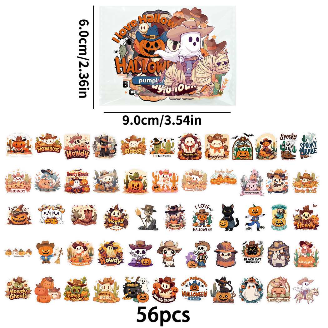 Lunira - Halloween Cowboy Character Sticker Pack - product view 7