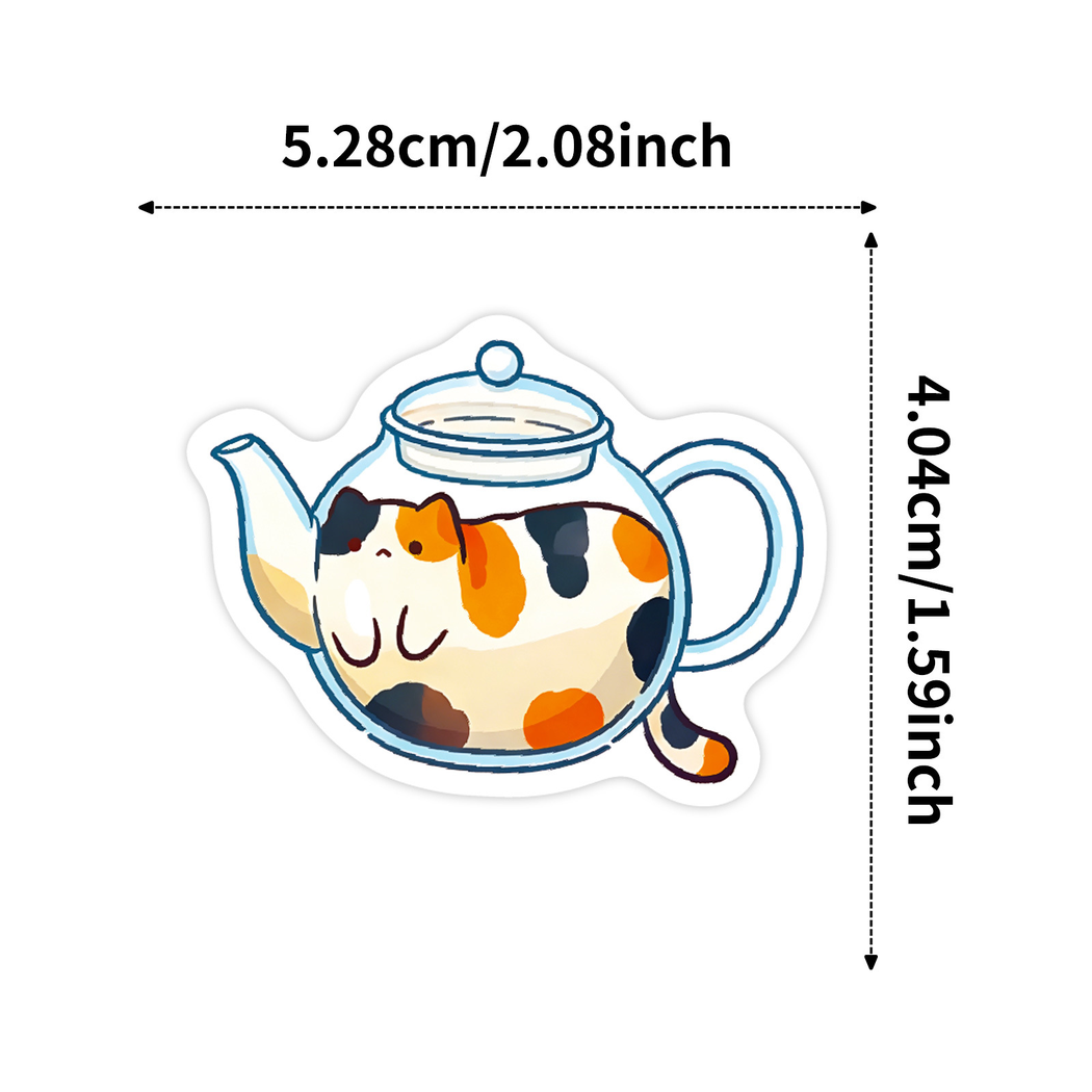 Lunira - Colorful Cat Everyday-Object Sticker Pack - product view 7