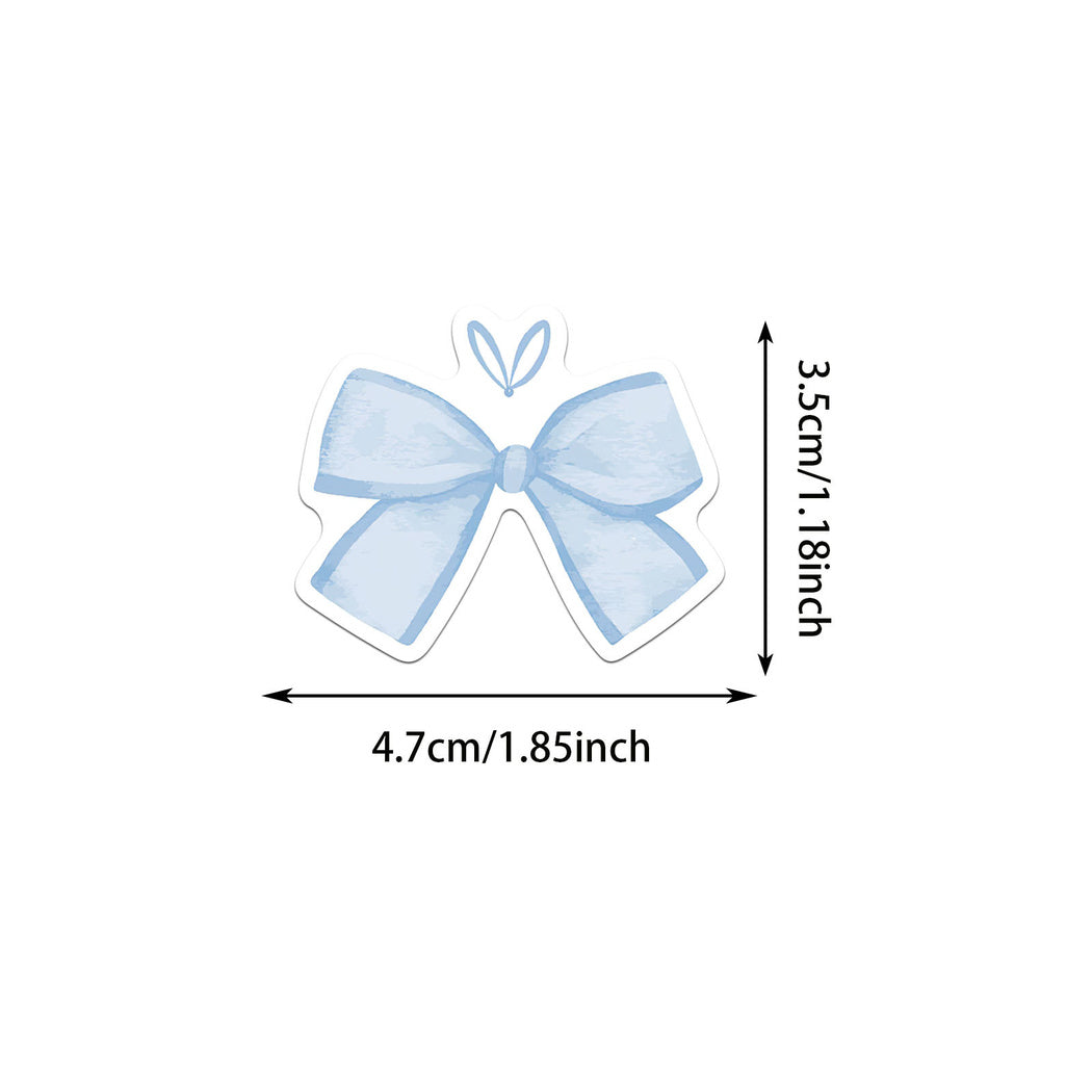 Lunira - Blue Bow Ribbon Sticker Pack