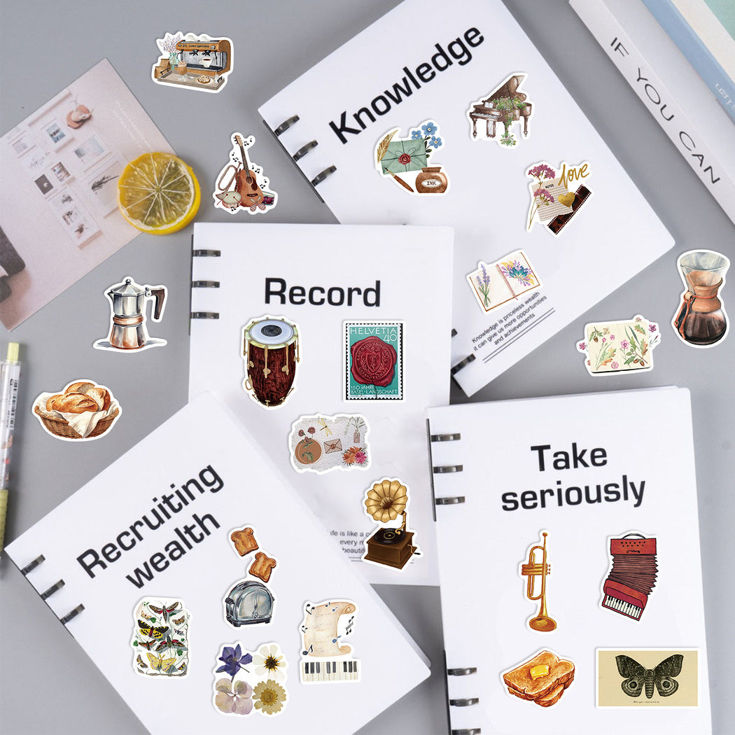 Lunira - Autumn Memory Cozy Collage Sticker Pack