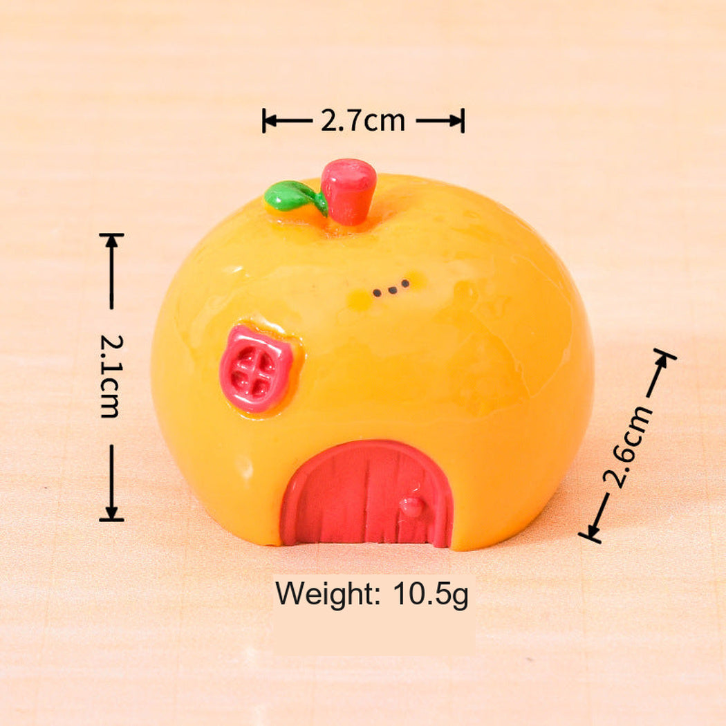 Orange Colorful Fruit House Garden Ornament, single variant view