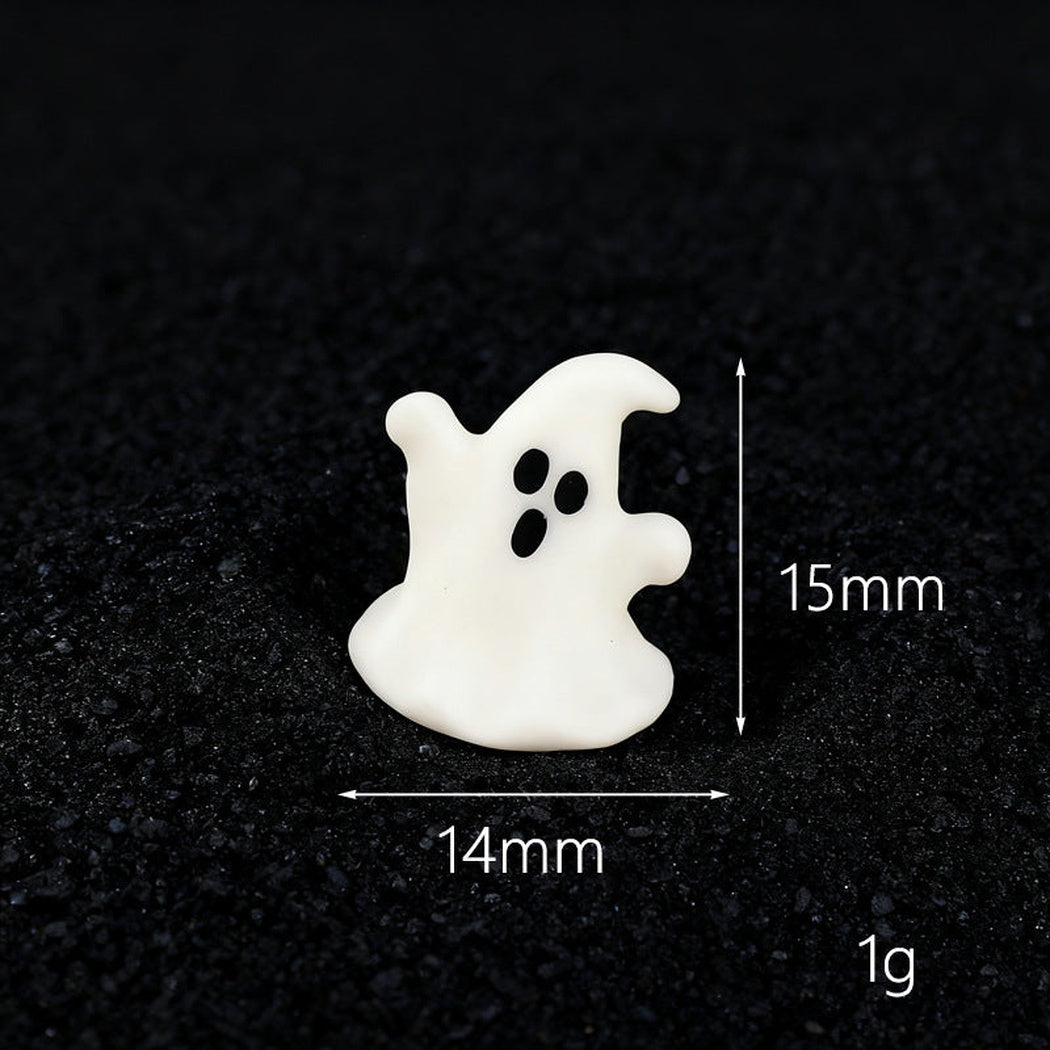 WaveWhiteS Halloween Black and White Ghost Figurine, single variant view