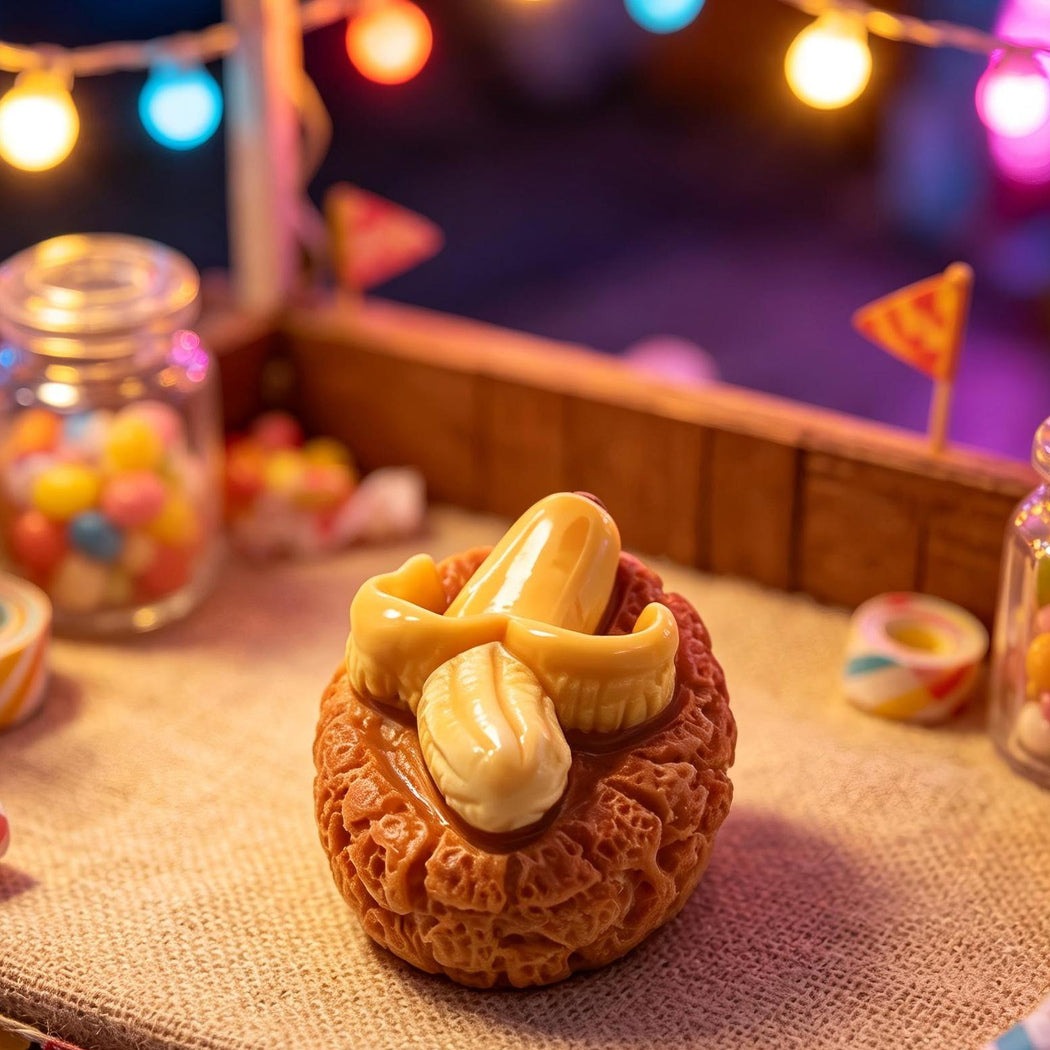 Chivy - Mini Pastry-Shaped Craft Embellishment Accessory - Caramel variant