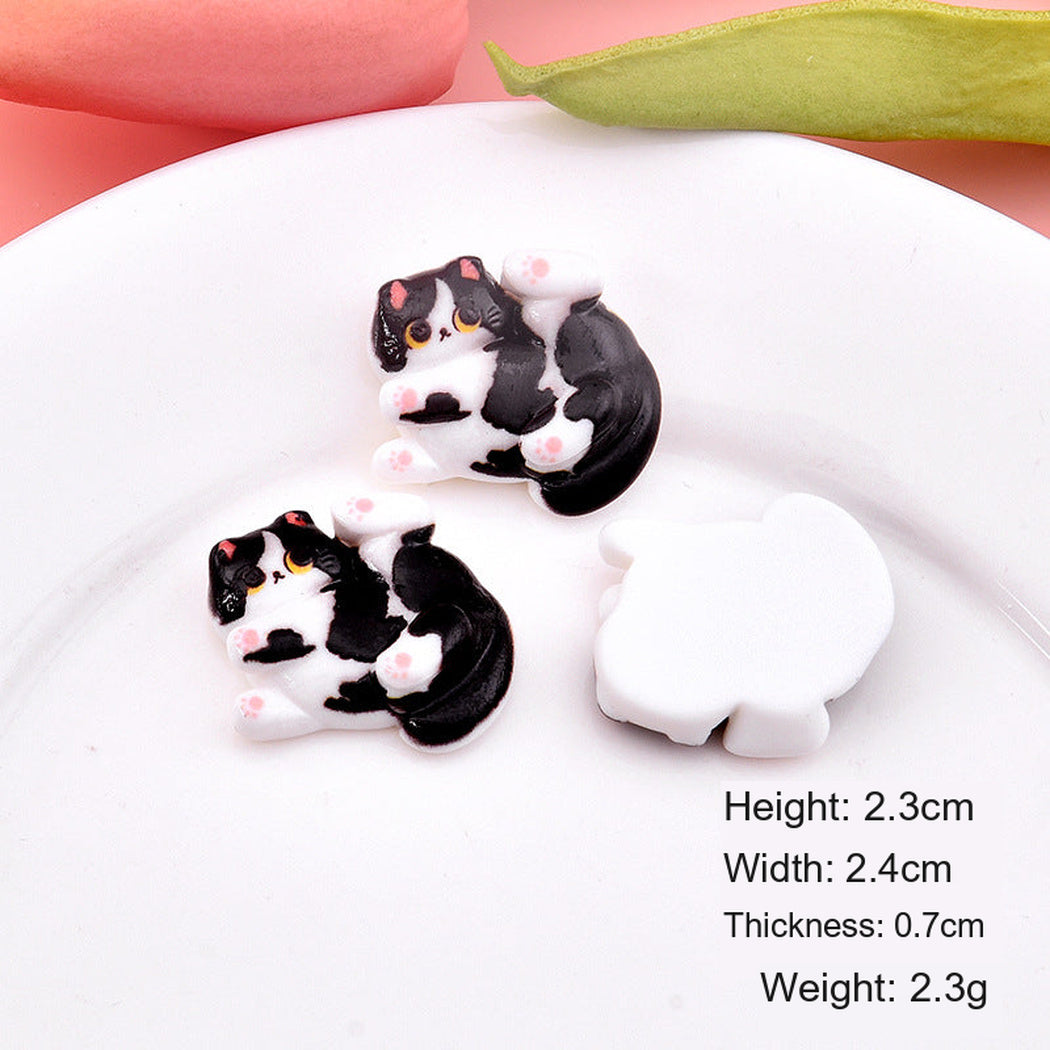 MilkCat Realistic Cat Pose Fridge Magnet, single variant view