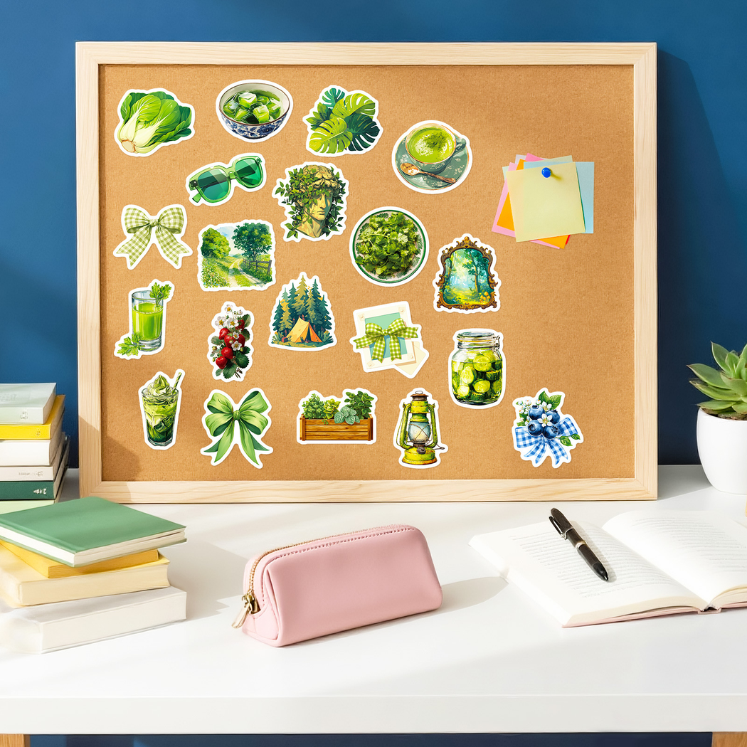 Lunira - Green Nature Food Sticker Pack - product view 8