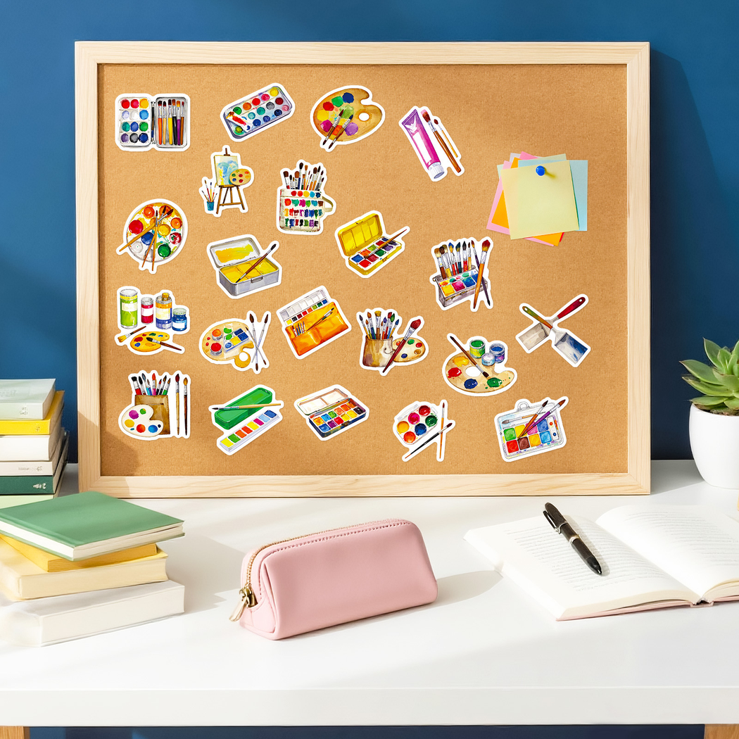 Lunira - Colorful Art-Supply Sticker Pack - product view 8