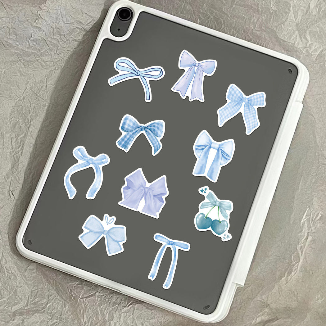 Lunira - Blue Bow Ribbon Sticker Pack