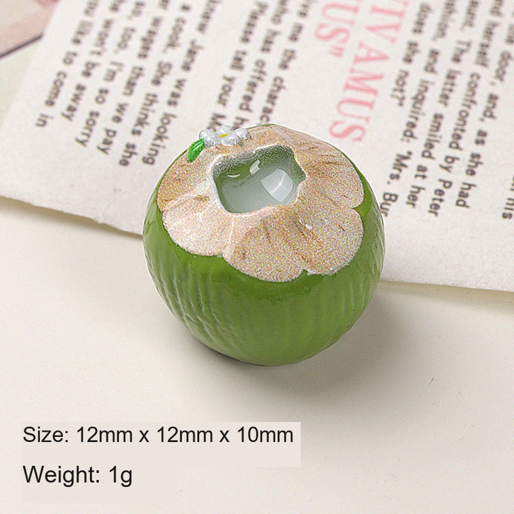 GreenSmall Two-Tone Coconut Craft Embellishment, single variant view