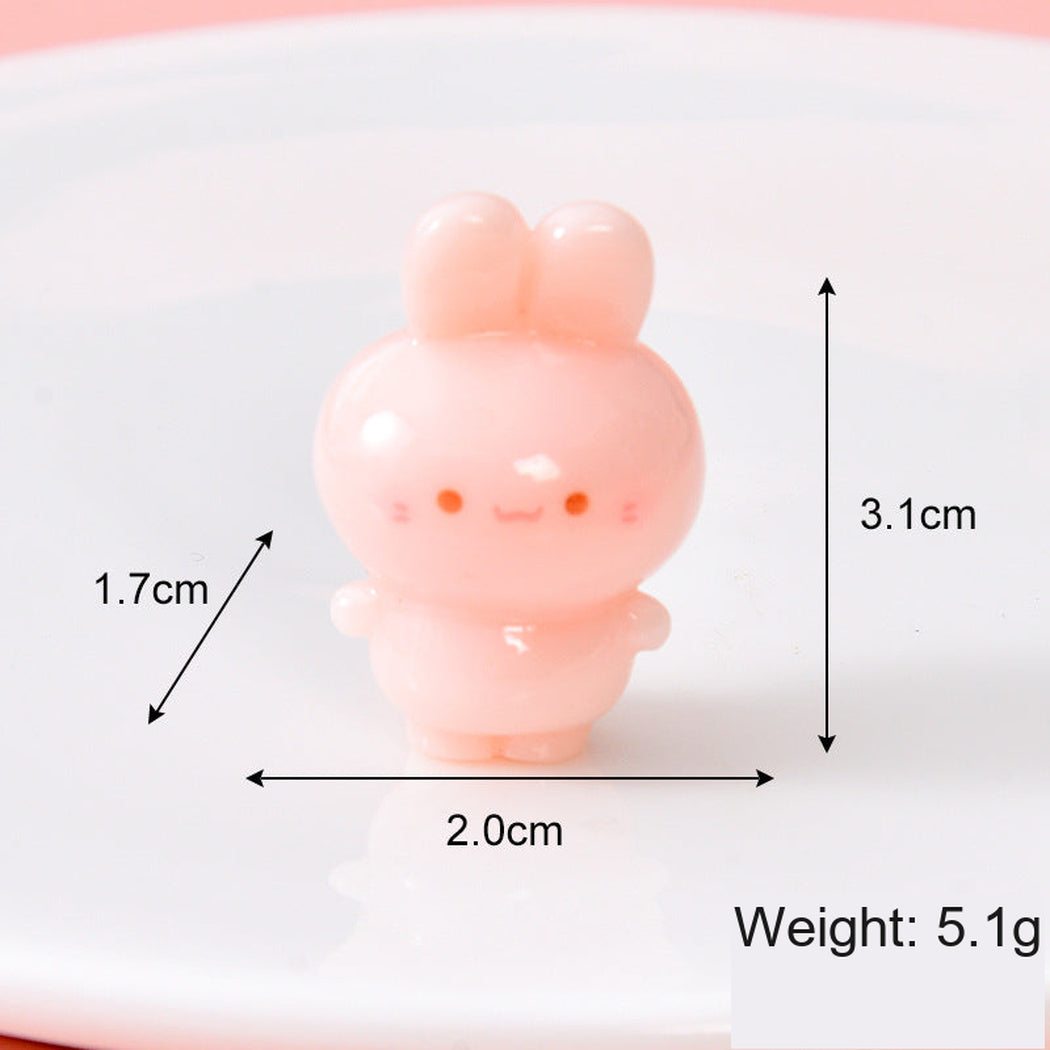 Rabbit Chinese Zodiac Rounded Animal Figurine, single variant view