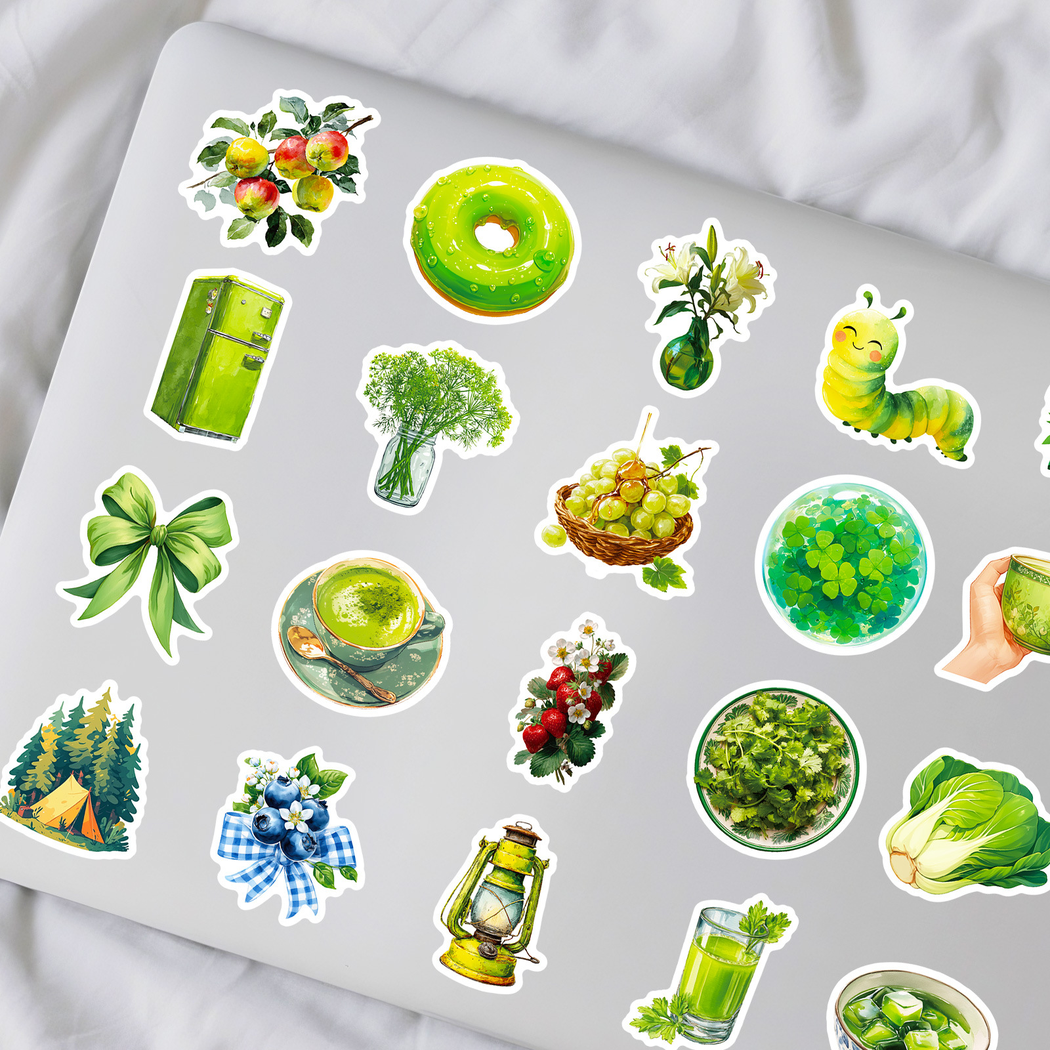Lunira - Green Nature Food Sticker Pack - product view 9