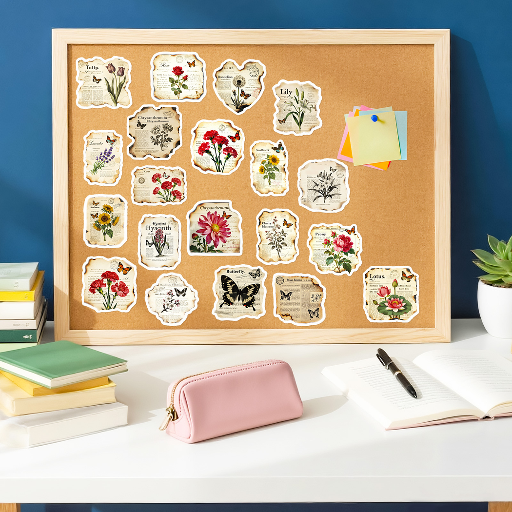 Lunira - Vintage Botanical Butterfly Sticker Pack - product view 9