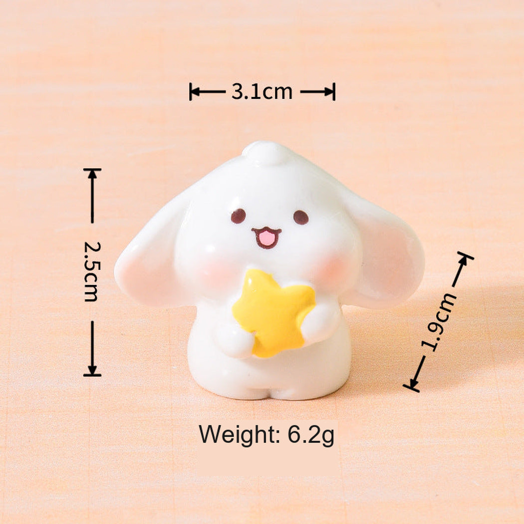 Star Lop-Eared Rabbit Pose Miniature Figurine, single variant view