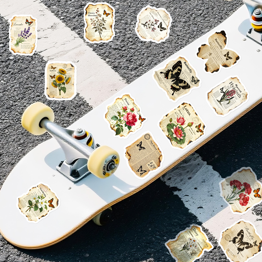 Lunira - Vintage Botanical Butterfly Sticker Pack - product view 10