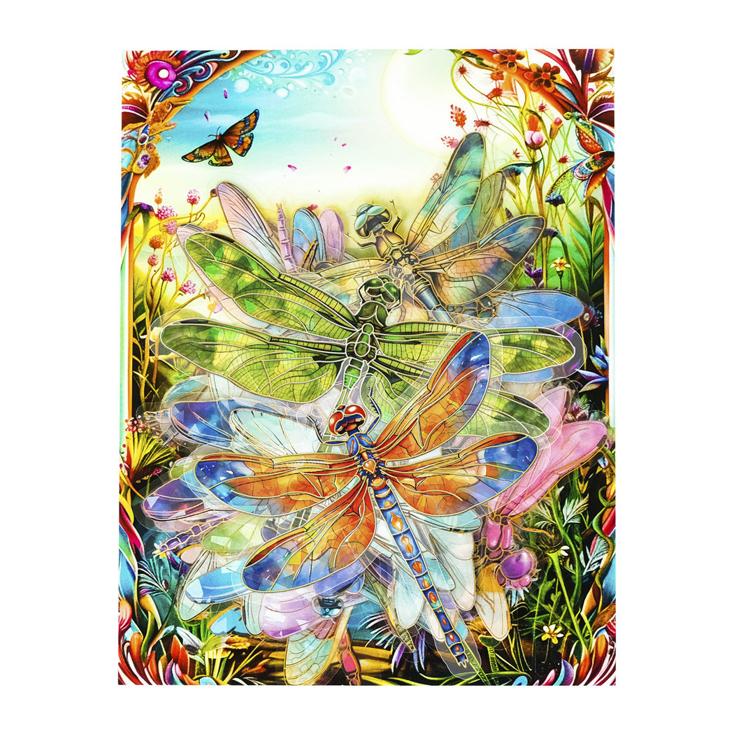 Lunira - Iridescent Dragonfly Colorful Sticker Pack