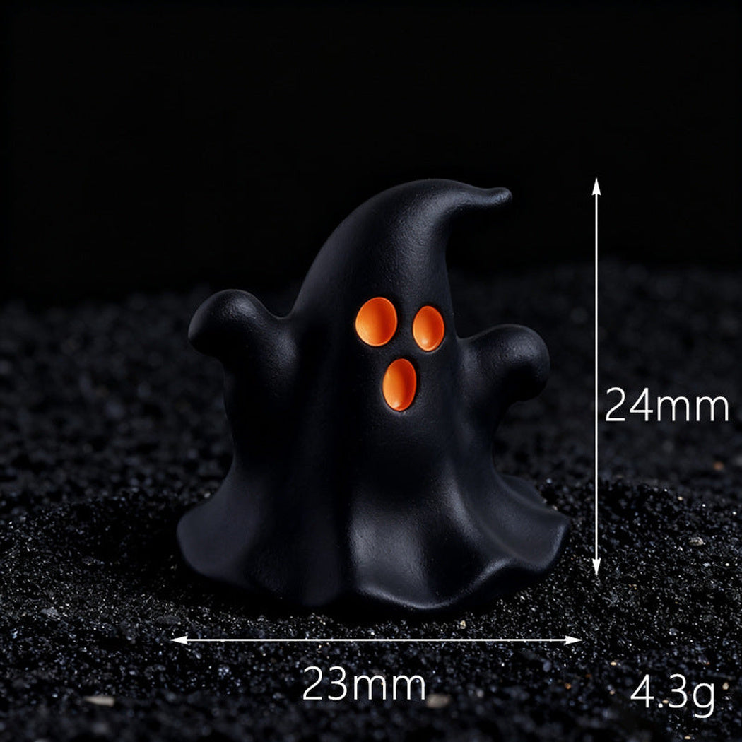 WaveBlackL Halloween Black and White Ghost Figurine, single variant view