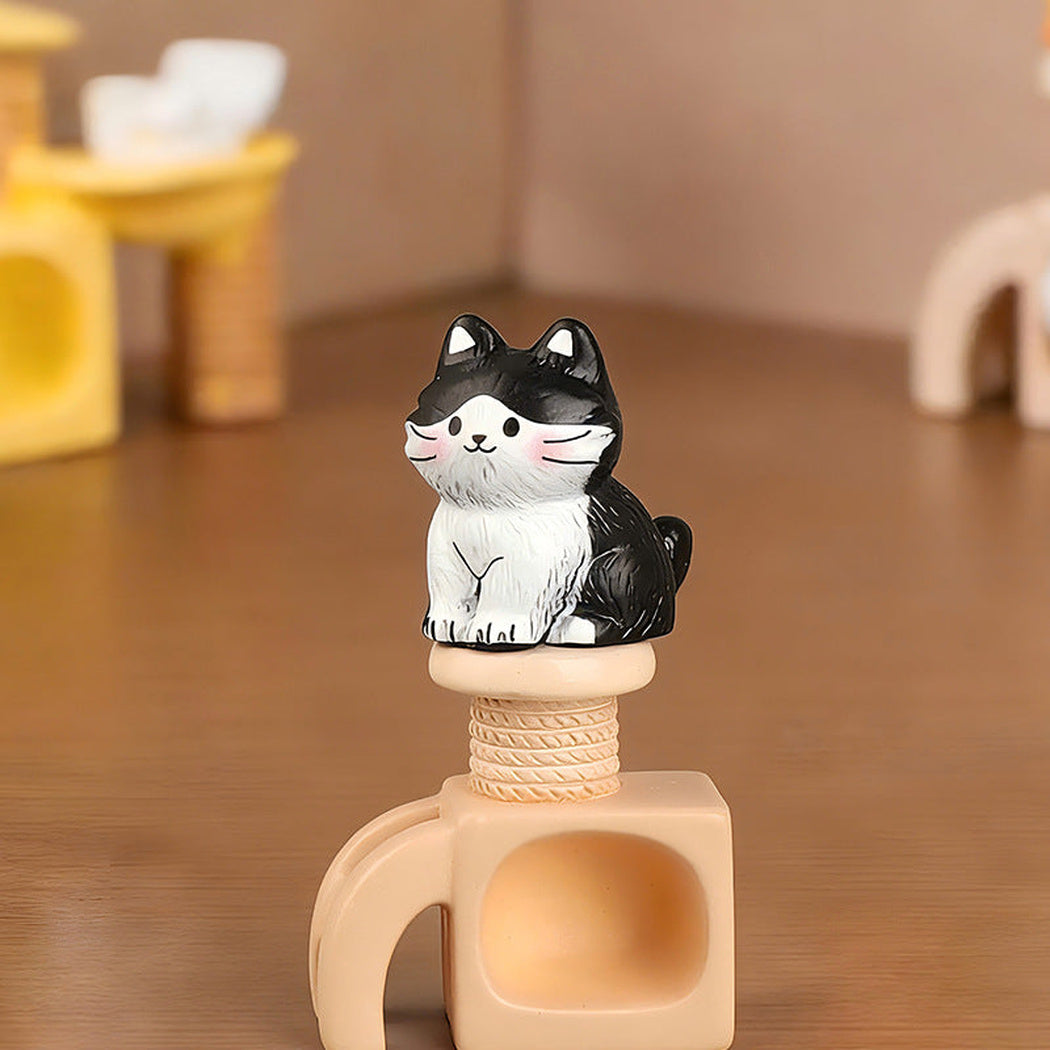 CowCat Cat Coat Micro Landscape Figurine, variant view