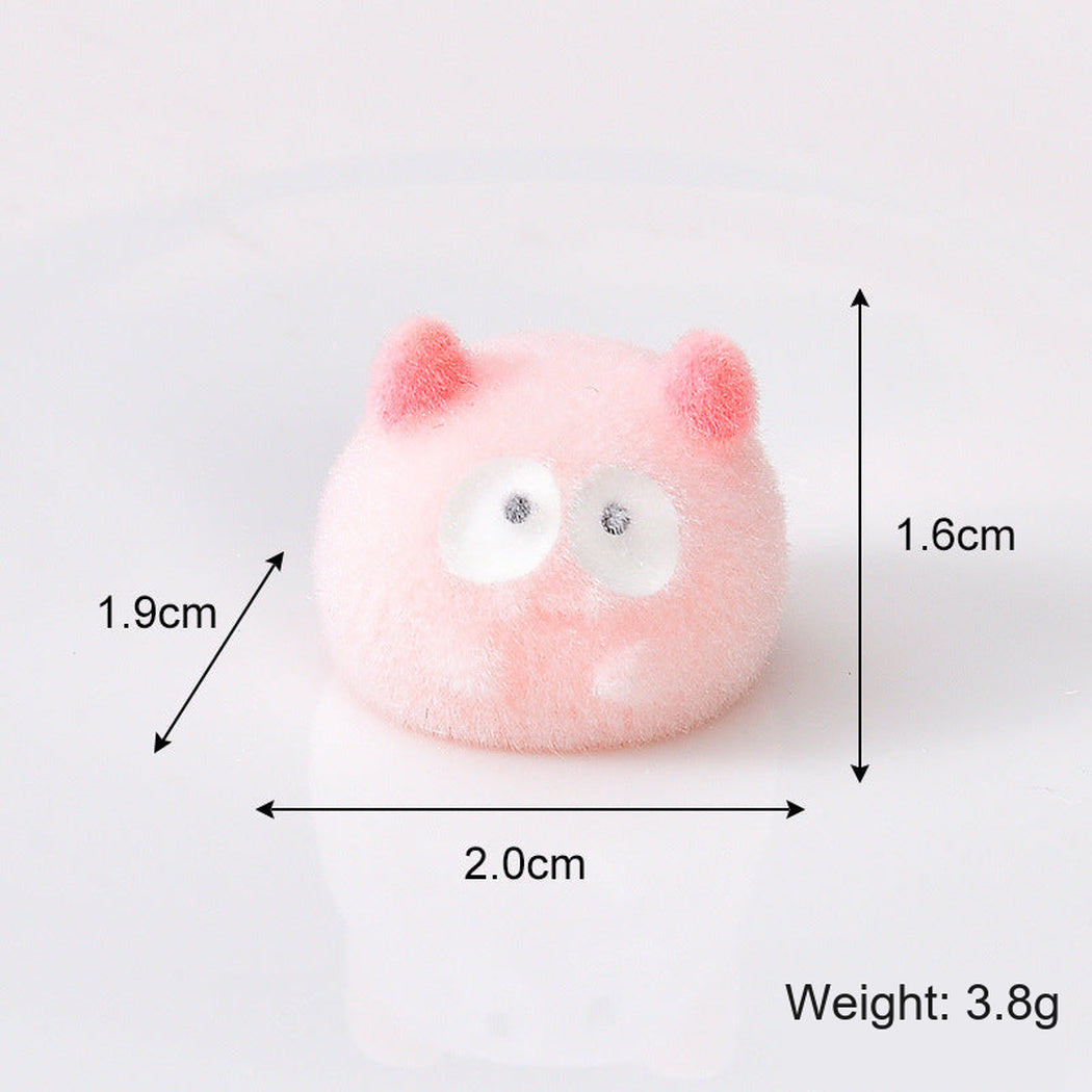 FlockPink Colorful Round Monster Miniature Figurine, single variant view