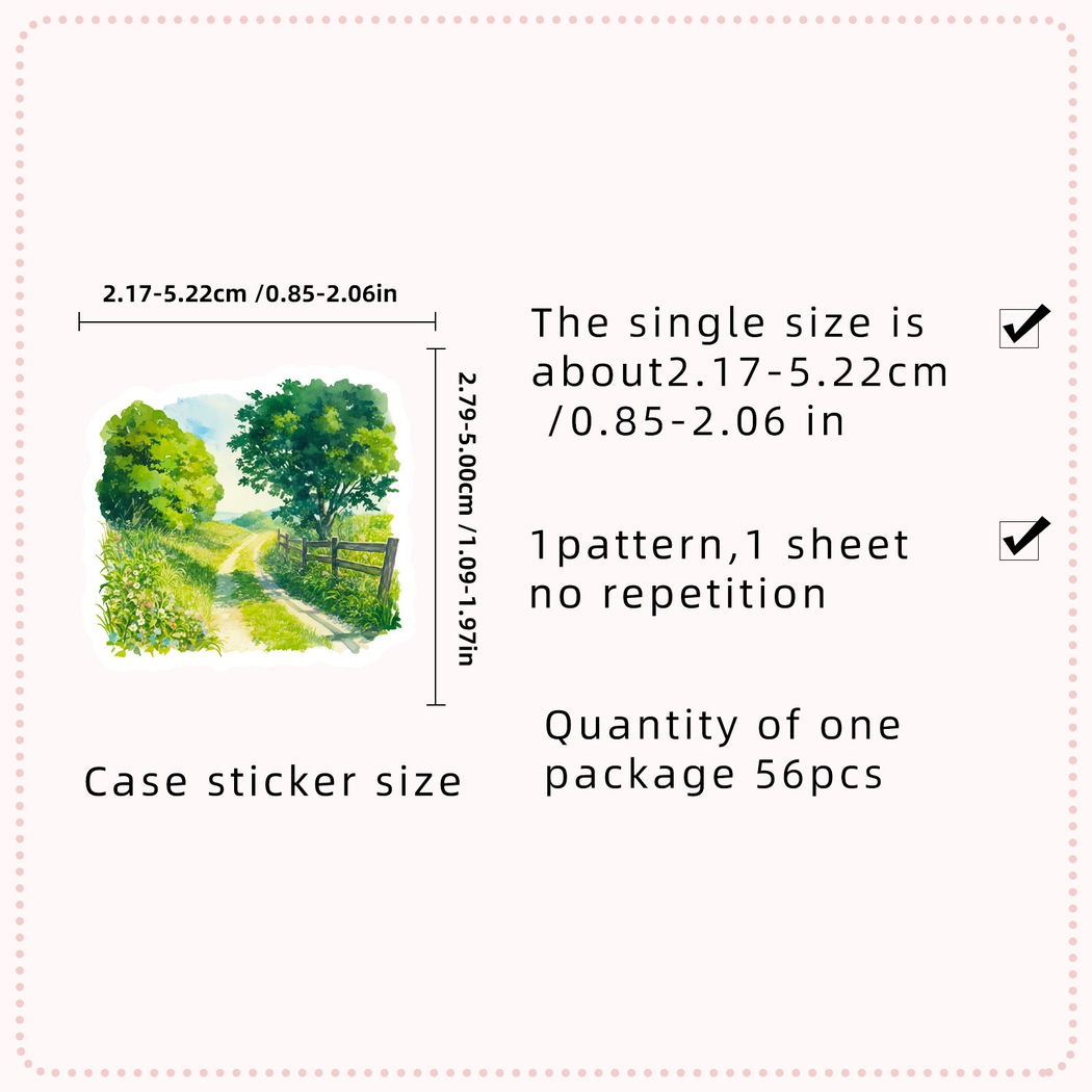 Lunira - Green Nature Food Sticker Pack - product view 11