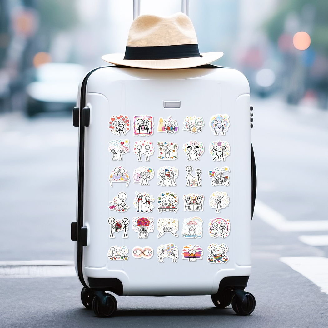 Lunira - Romantic Stick-Figure Sticker Pack - product view 11