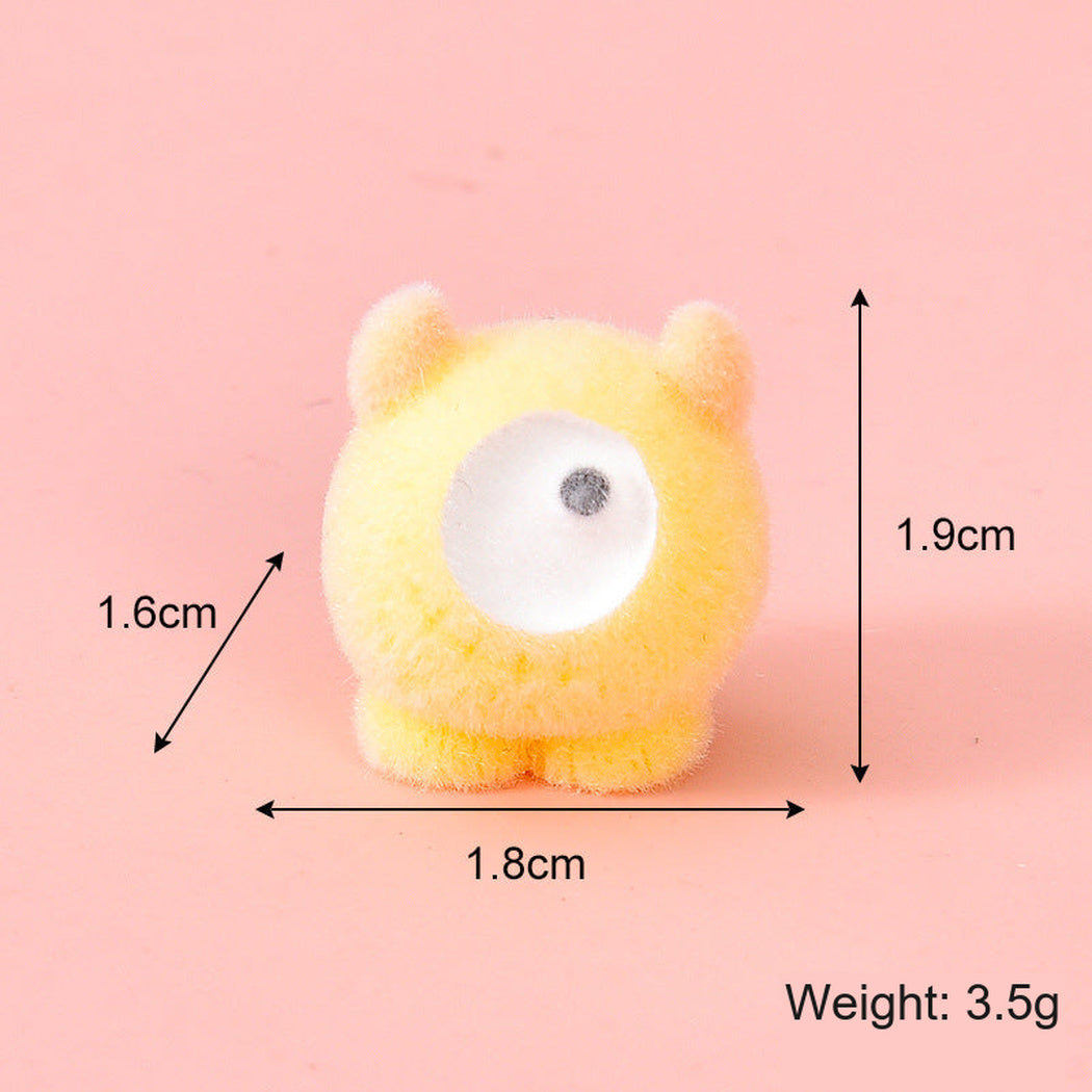 FlockYel Colorful Round Monster Miniature Figurine, single variant view