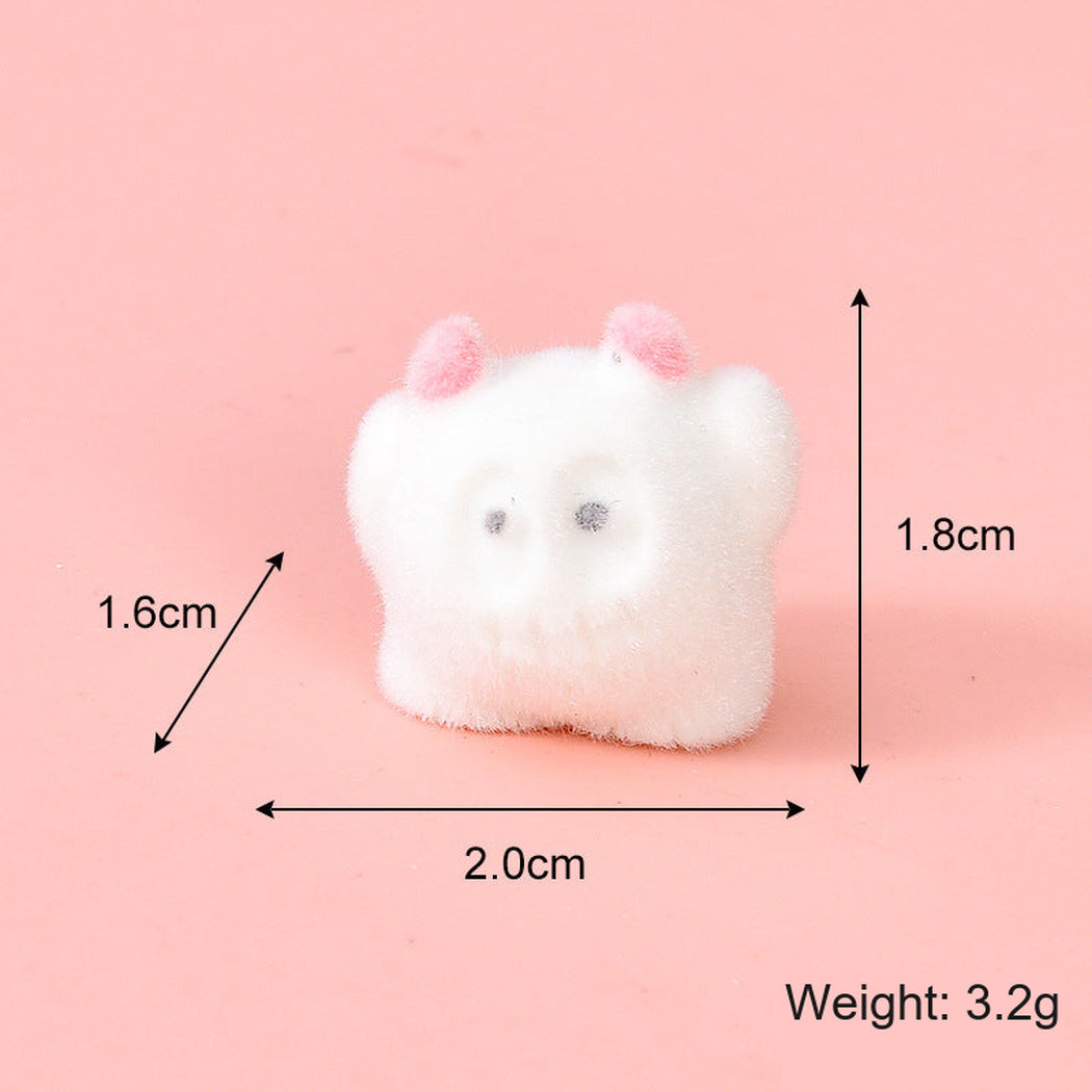 FlockWhite Colorful Round Monster Miniature Figurine, single variant view
