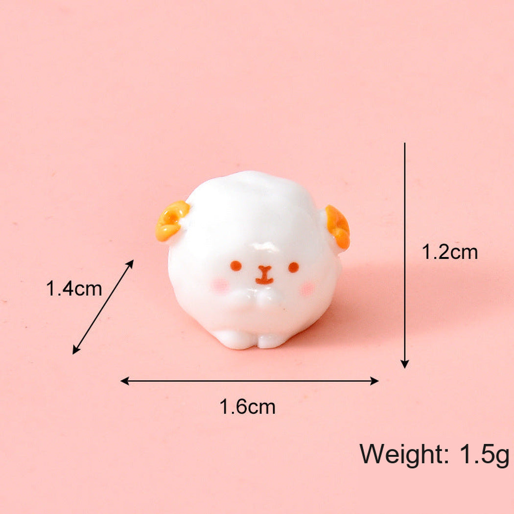 BallGoat Chinese Zodiac Rounded Animal Figurine, single variant view