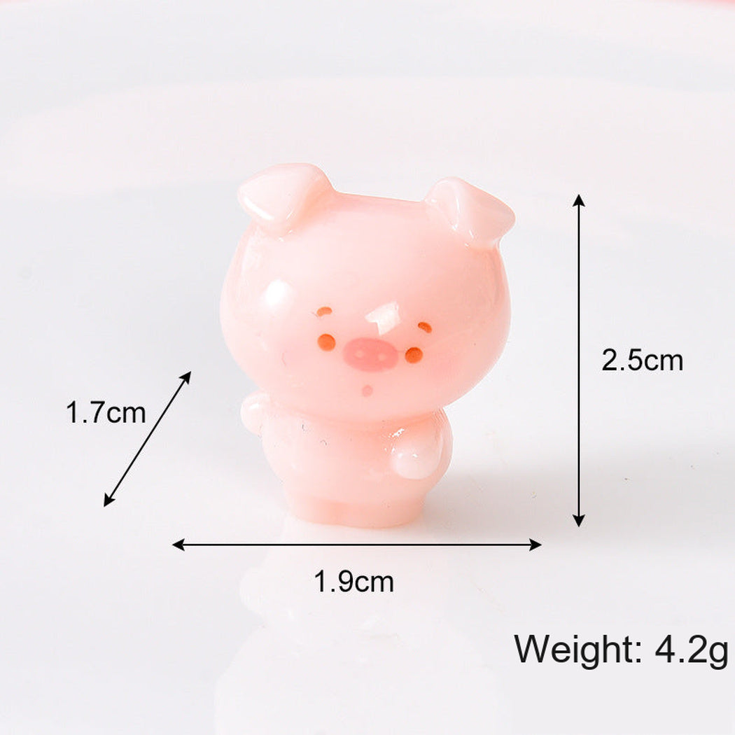 Pig Chinese Zodiac Rounded Animal Figurine, single variant view
