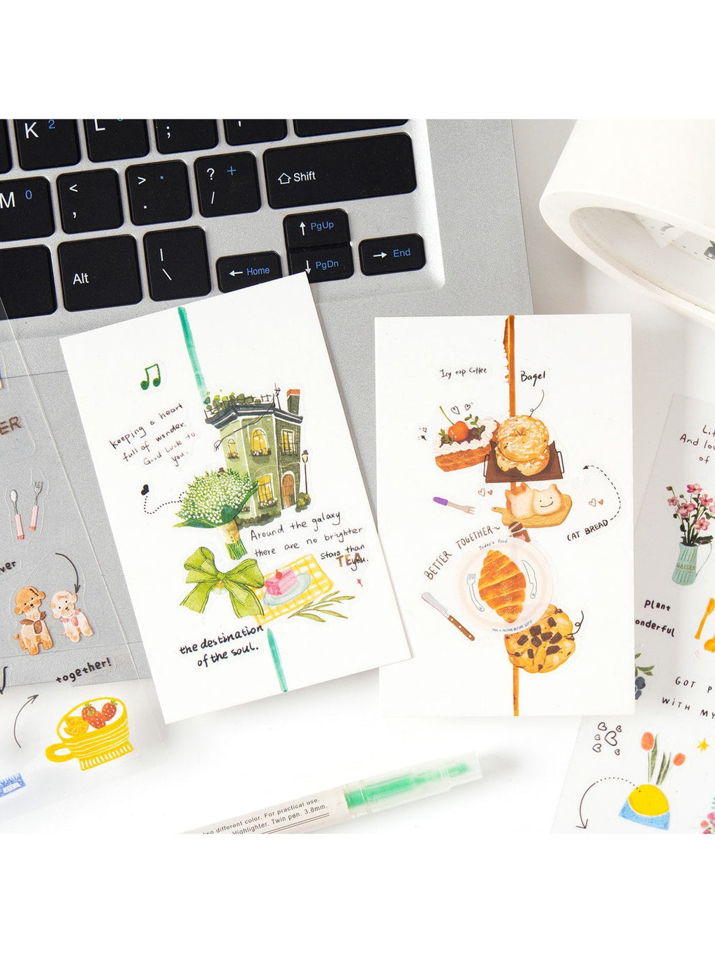 Lunira - Printed Cute Collage Decorative Stickers Pack Oria & Co