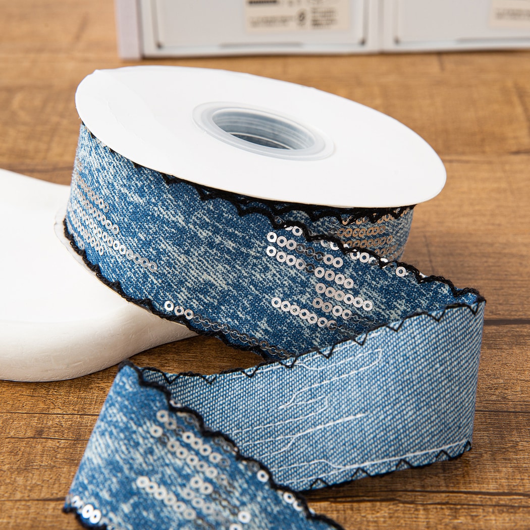 Rivora - DIY Decorative Denim Style Ribbon Trim