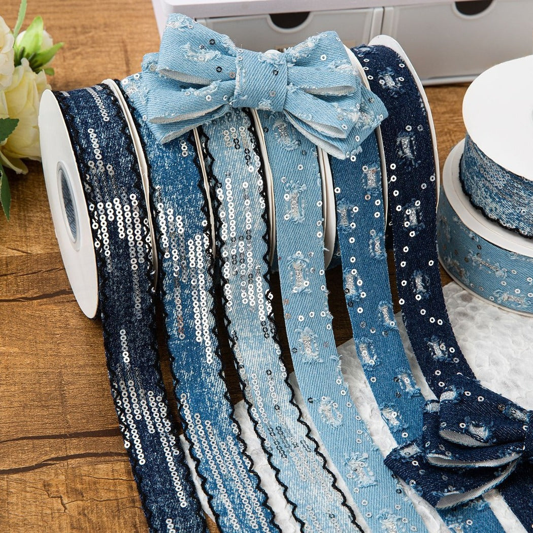 Rivora - DIY Decorative Denim Style Ribbon Trim
