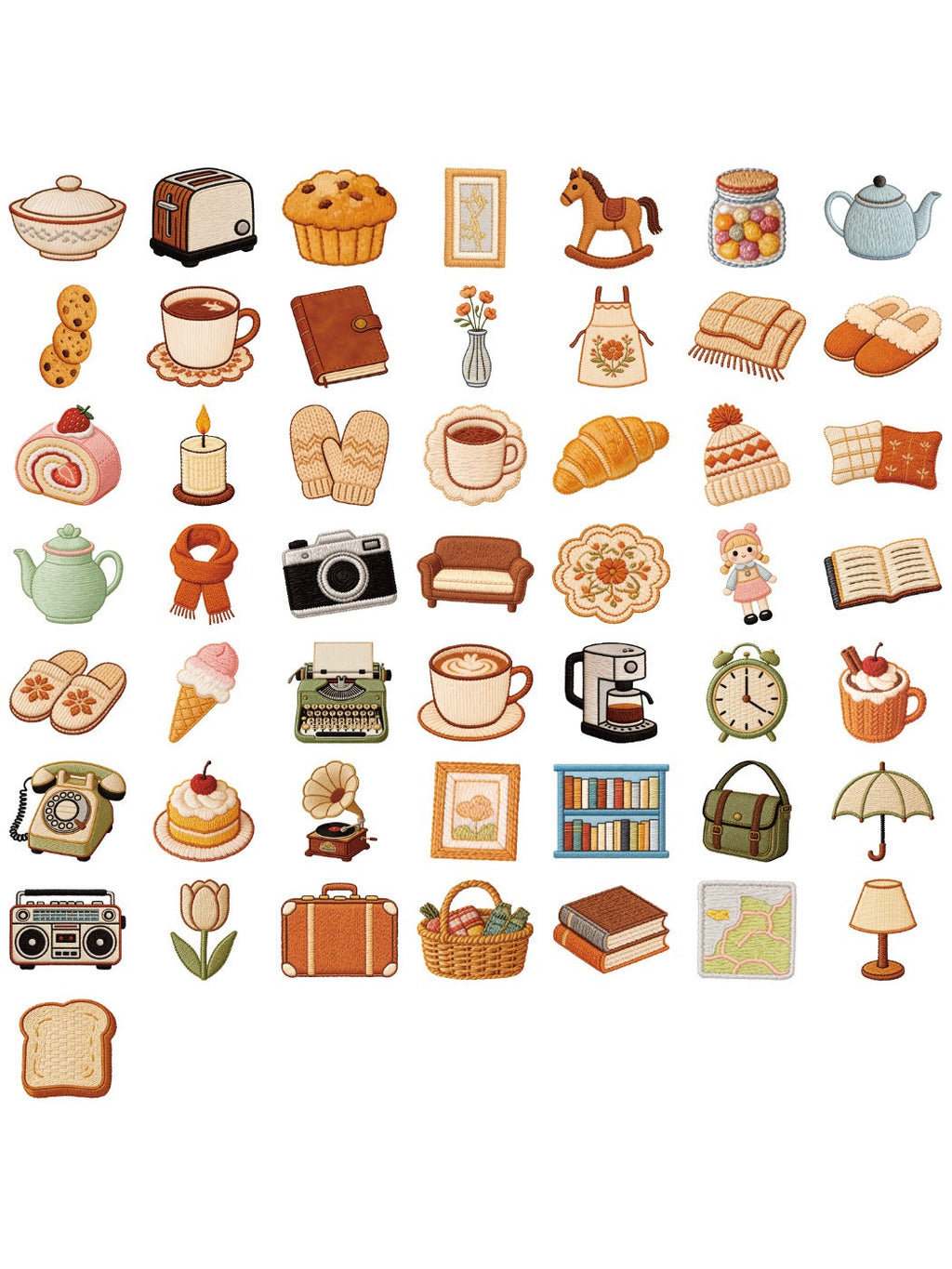Lunira - Cozy Warm Tone Sticker Pack Oria & Co