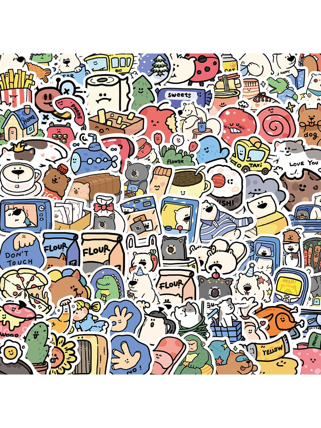 Lunira - Cute Style Animal Themed DIY Adhesive Stickers pack Oria & Co