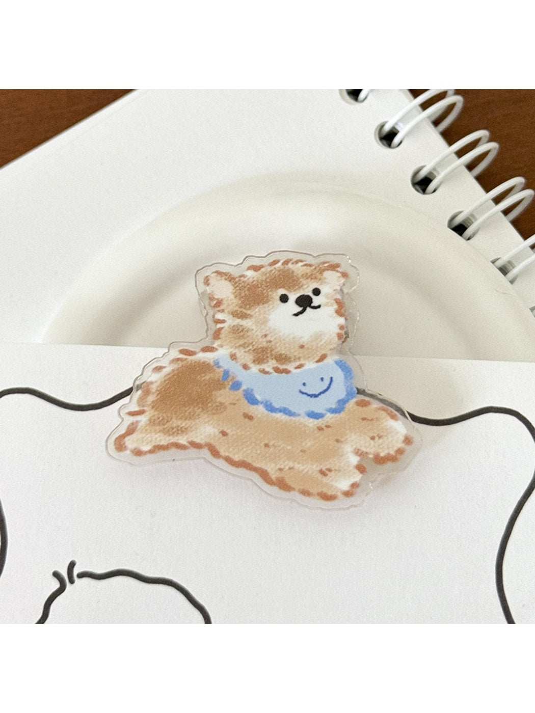Clemi - Glossy Dog Shape Acrylic Decorative Planner Clip Oria & Co
