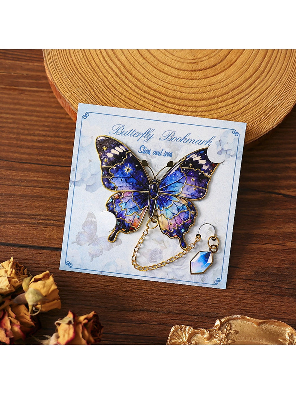Novellea - Alloy Butterfly Decorative Chain Bookmark Oria & Co