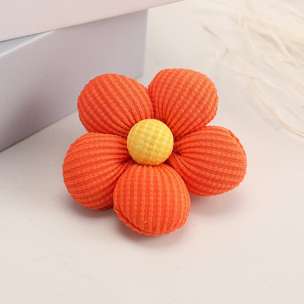 Chivy - DIY Five Petal Ribbed Fabric Flower Accessory