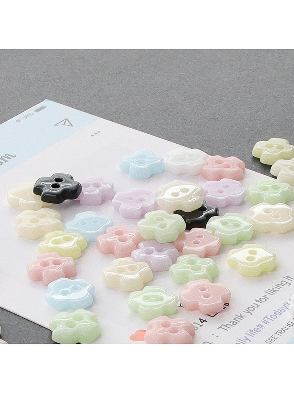 Bunli - Cute 10-Pack Two-Hole Ceramic Buttons Oria & Co