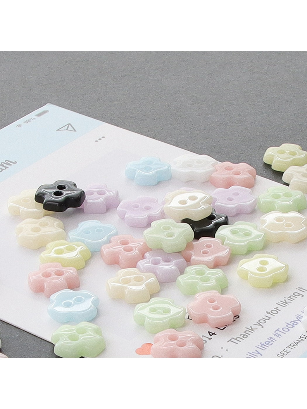 Bunli - Cute 10-Pack Two-Hole Ceramic Buttons Oria & Co