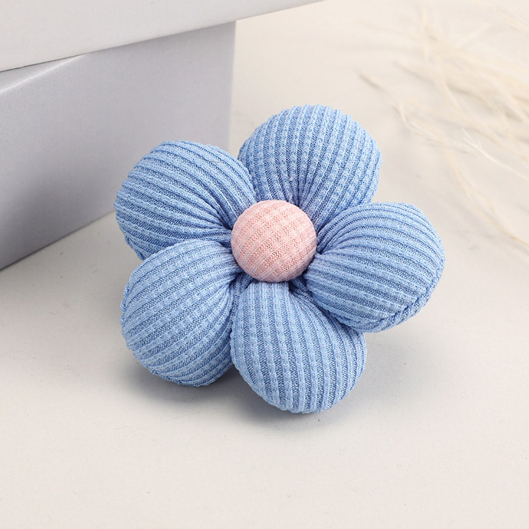 Chivy - DIY Five Petal Ribbed Fabric Flower Accessory