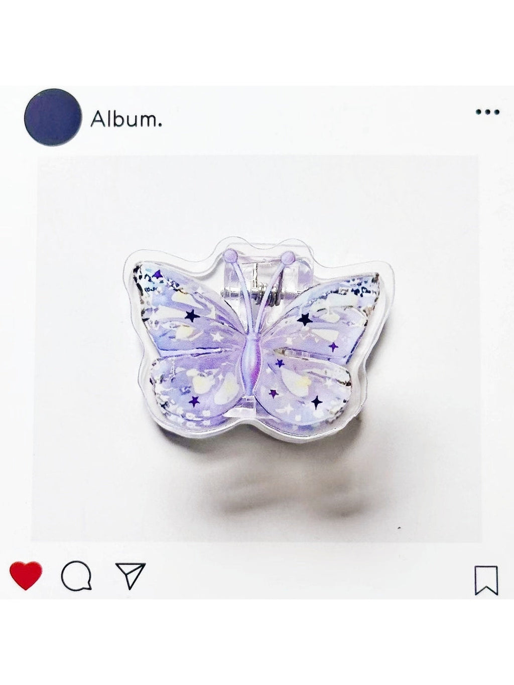 Clemi - Acrylic Butterfly Pattern Standing Planner Clip Oria & Co