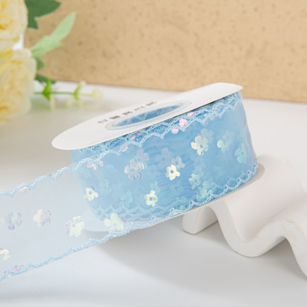 Rivora - DIY Sequin Floral Tulle Trim Ribbon