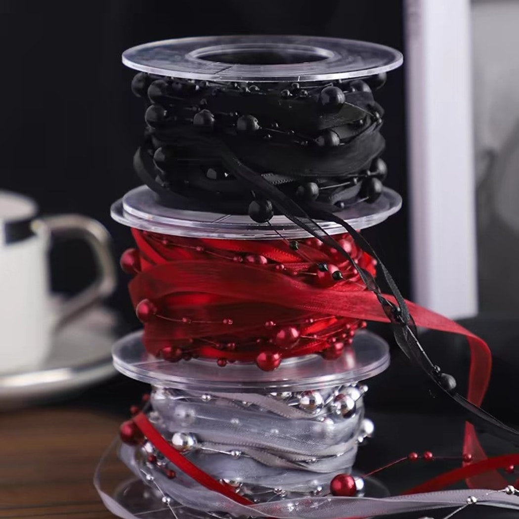 Rivora - DIY Beaded Tulle Style Decorative Ribbon