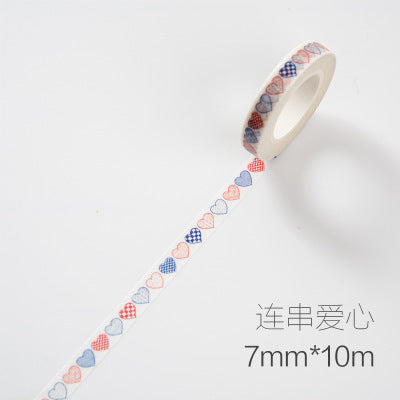 实用日记本细款分割线和纸胶带手帐边框装饰清新窄边版可书写贴纸