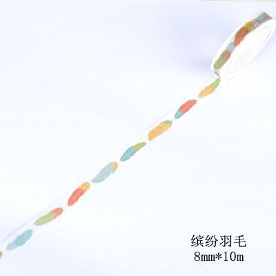 实用日记本细款分割线和纸胶带手帐边框装饰清新窄边版可书写贴纸