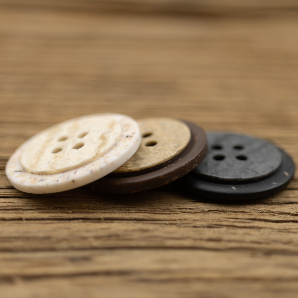 Bunli - DIY 10 Pack Layered Mottled Round Button