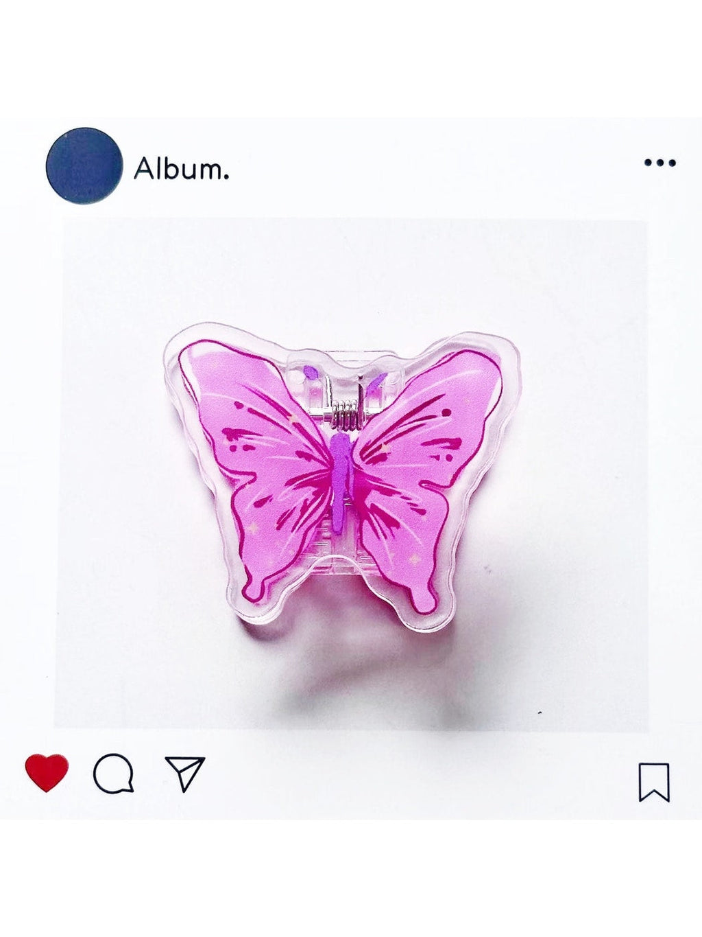 Clemi - Acrylic Butterfly Pattern Standing Planner Clip Oria & Co