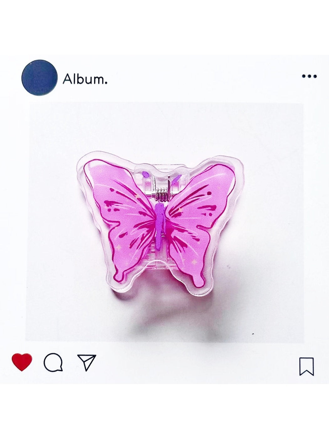 Clemi - Acrylic Butterfly Pattern Standing Planner Clip Oria & Co