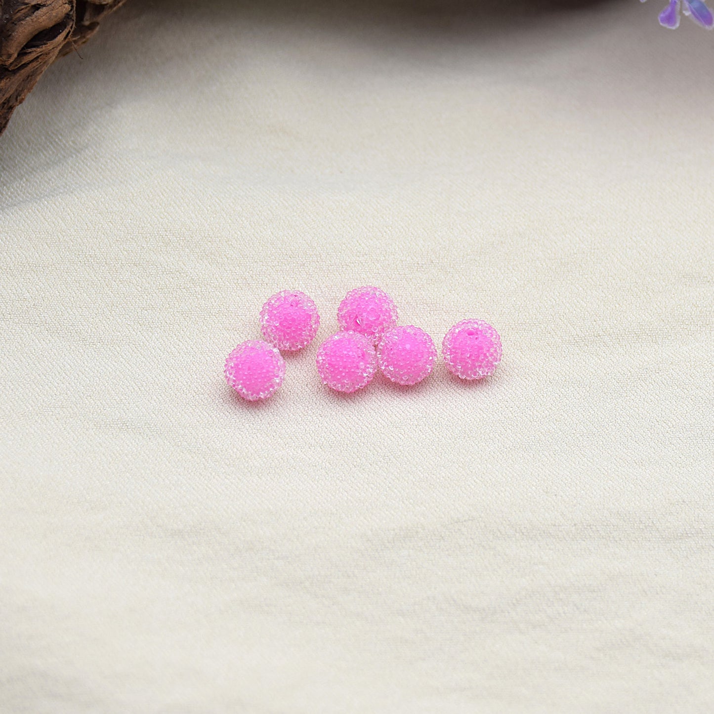 富光树脂日系8mm迷你可爱彩色糖果珠子 diy耳钉吊坠服装饰品配件