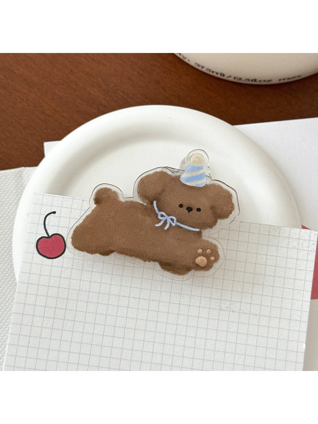 Clemi - Cute Acrylic Cartoon Snack Shape Planner Clip