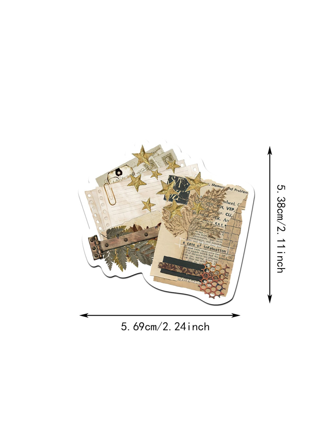 Lunira - Vintage Style Printed Decorative Stickers Pack Oria & Co
