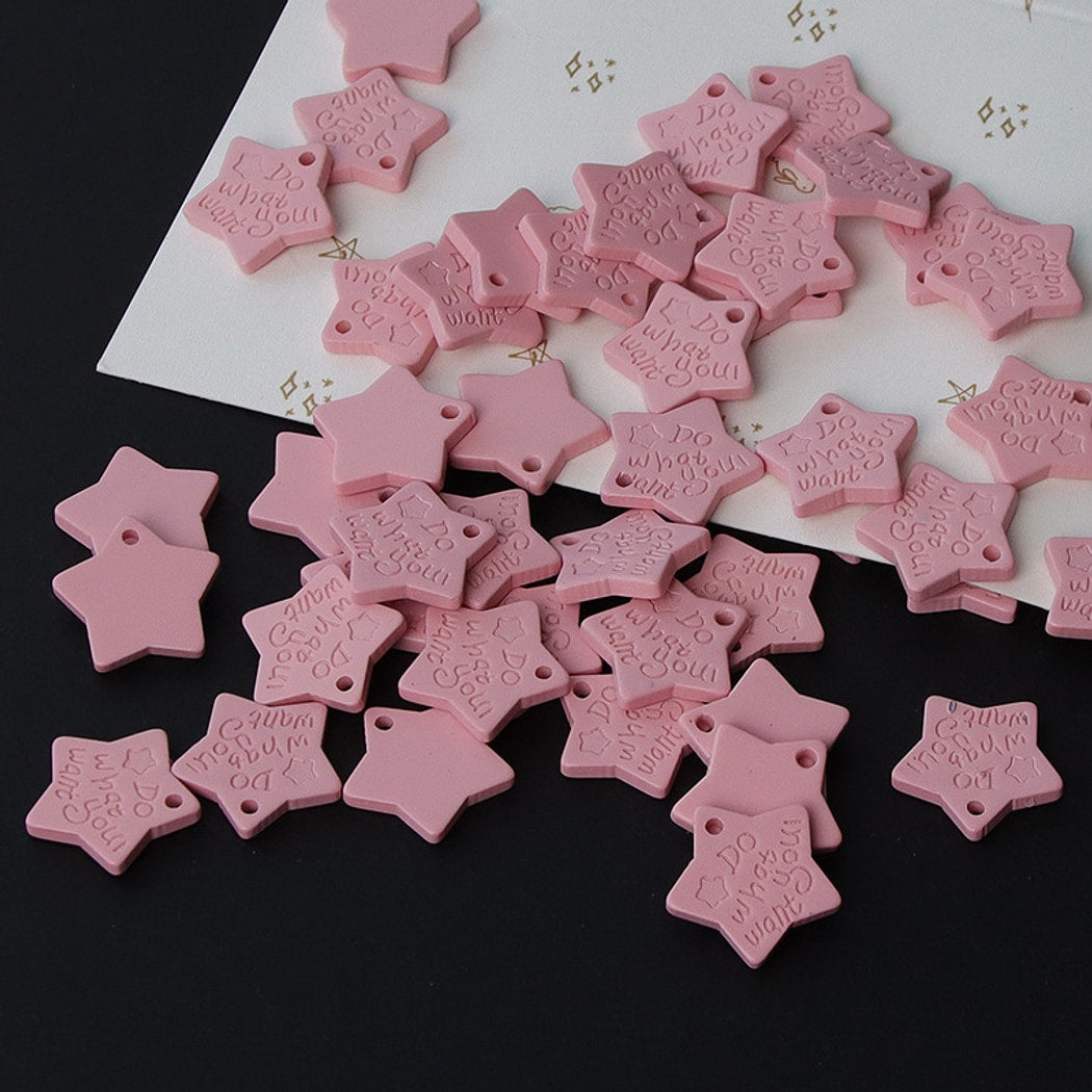 Bunli - DIY 10 Pack Five-Point Star One-Hole Button